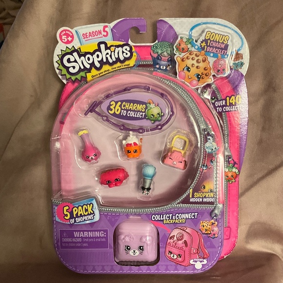 New Shopkins Charm Bracelet with Shopkins & Charm - Picture 1 of 9